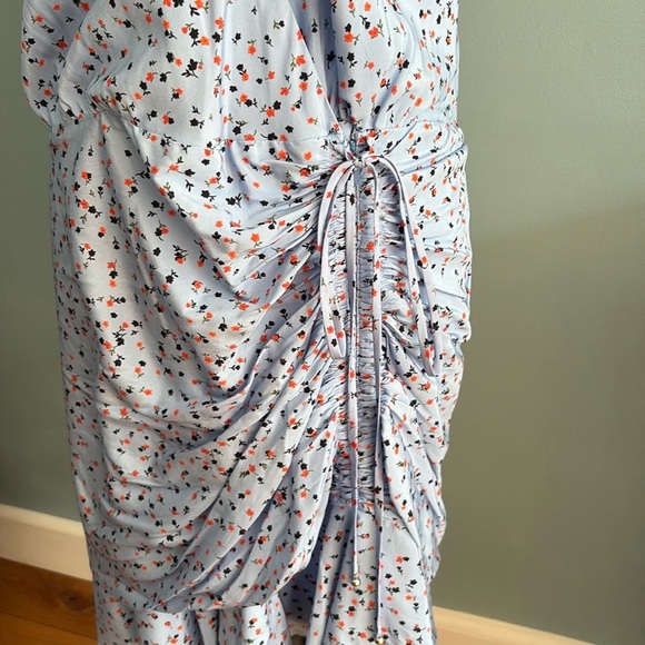 NWT Veronica Beard Marla Floral Blue Dress. Size 14 - Picture 10 of 12